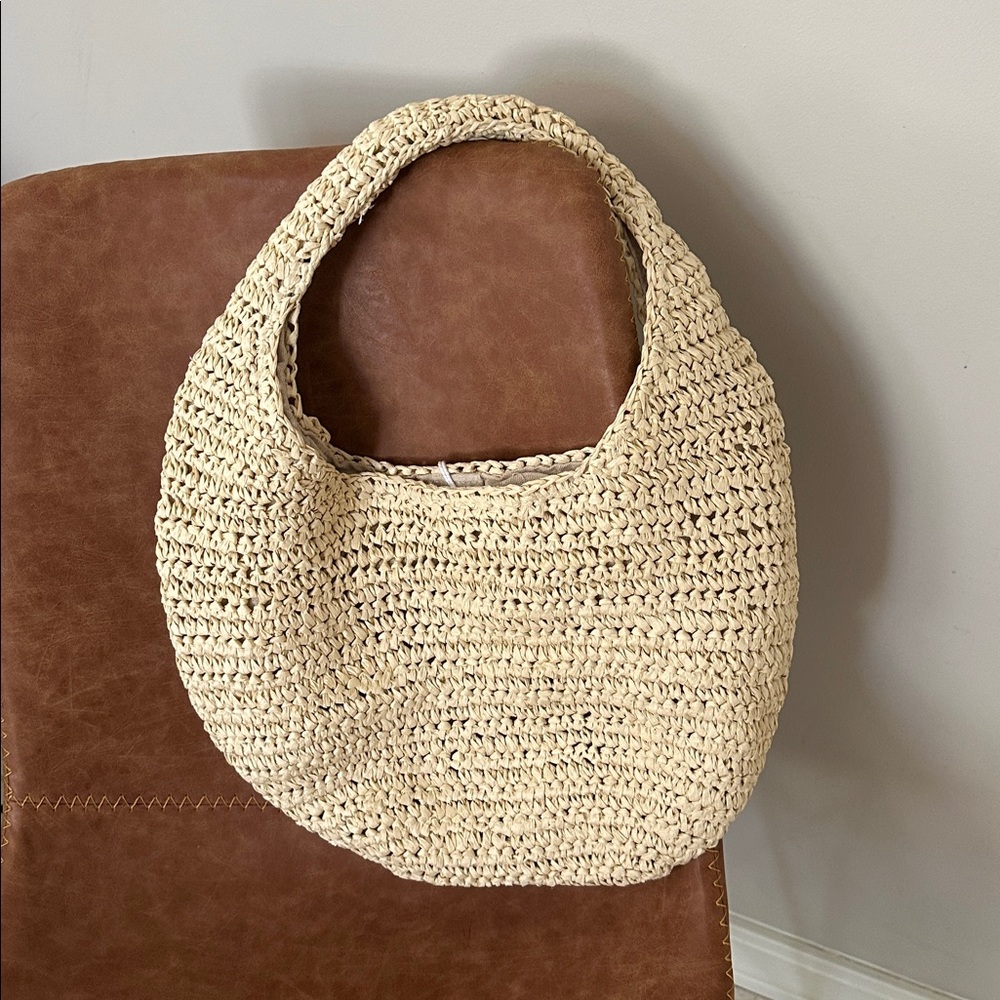 NWT Hat Attack Shelly Straw Bag - Picture 4 of 9